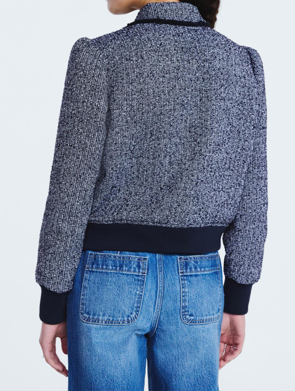 Women's Tweed Bomber Jacket