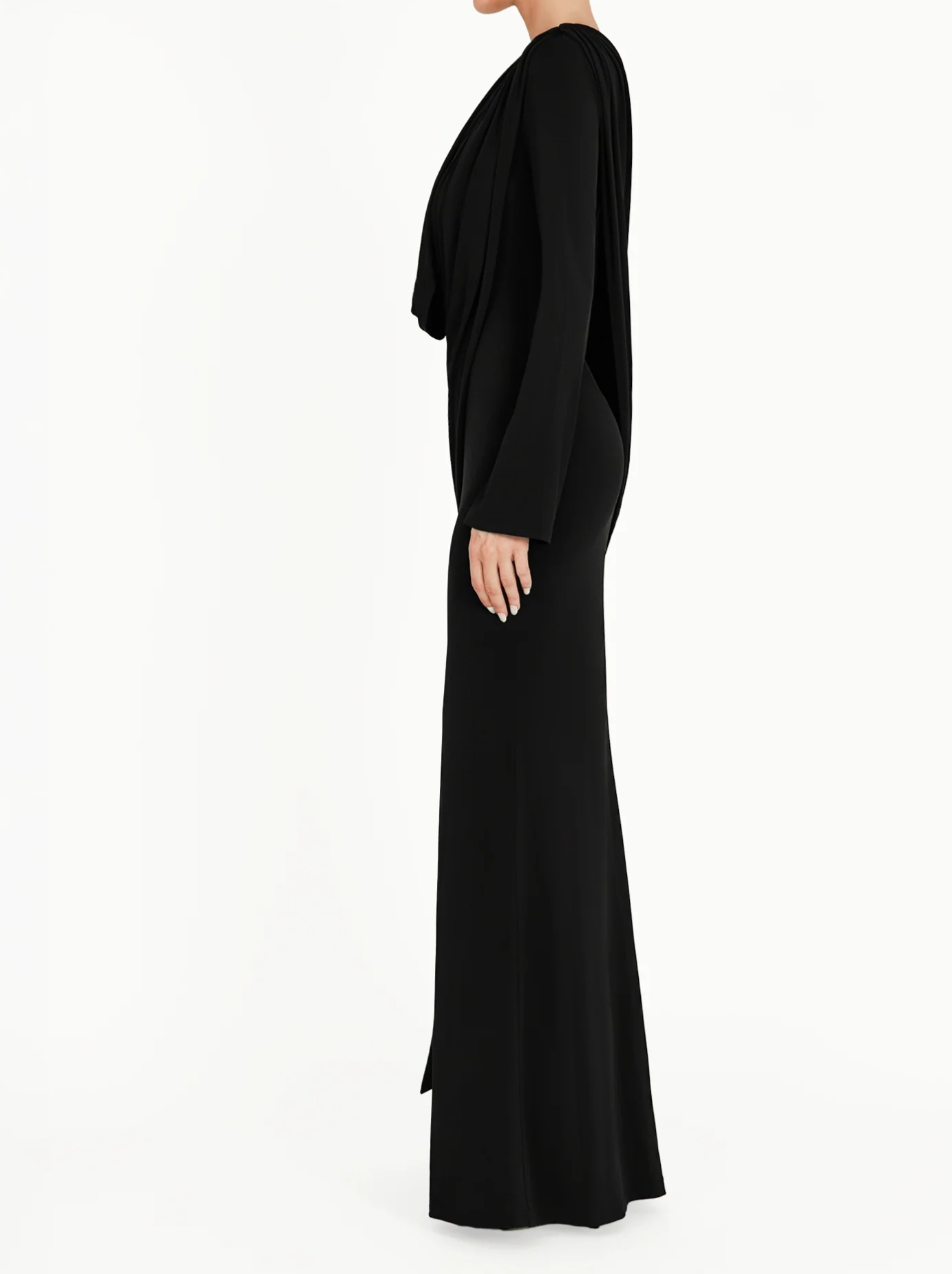 Elegant Pleated Long Dress