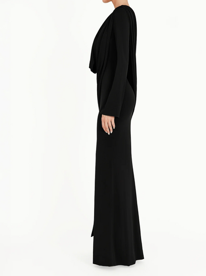 Elegant Pleated Long Dress