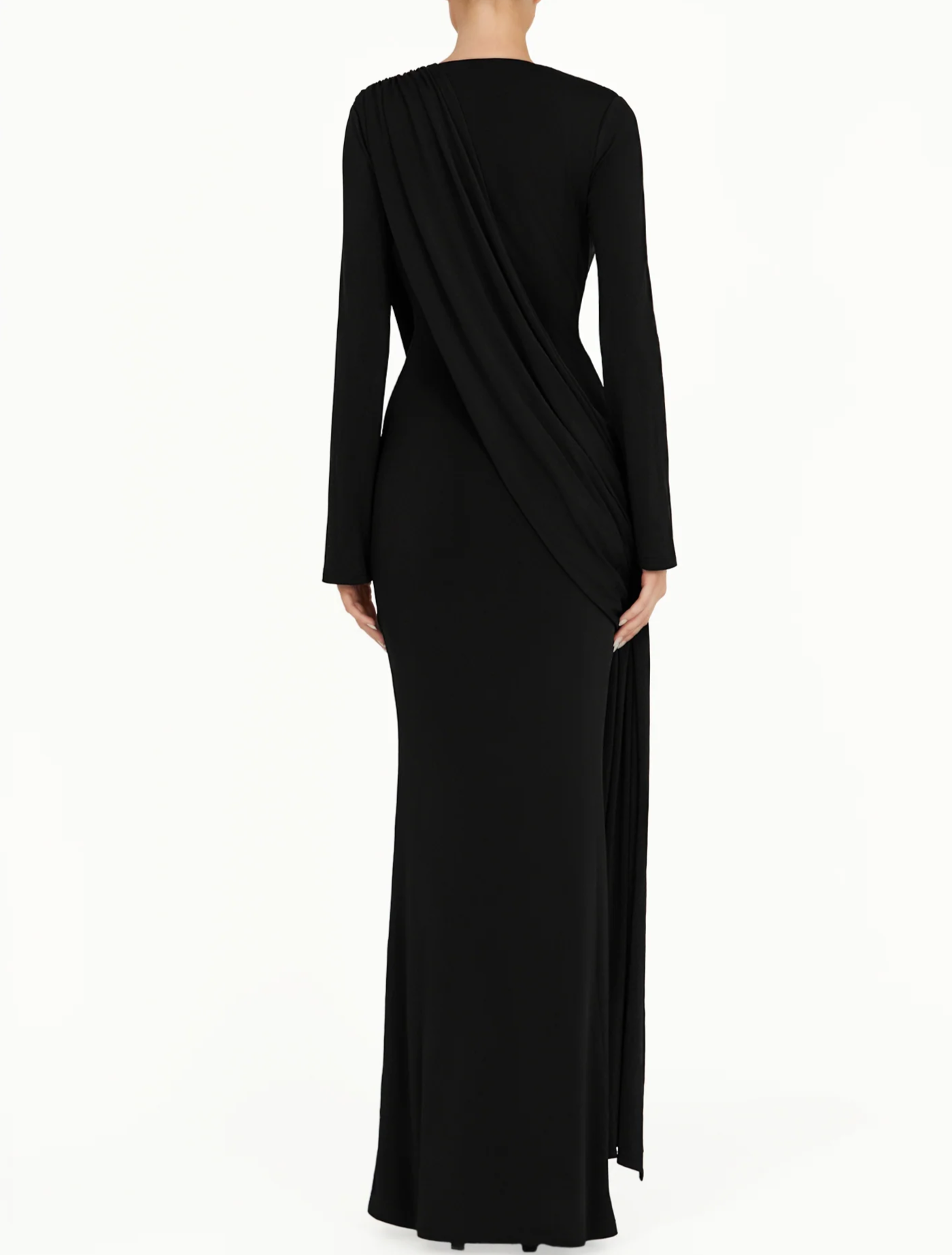 Elegant Pleated Long Dress