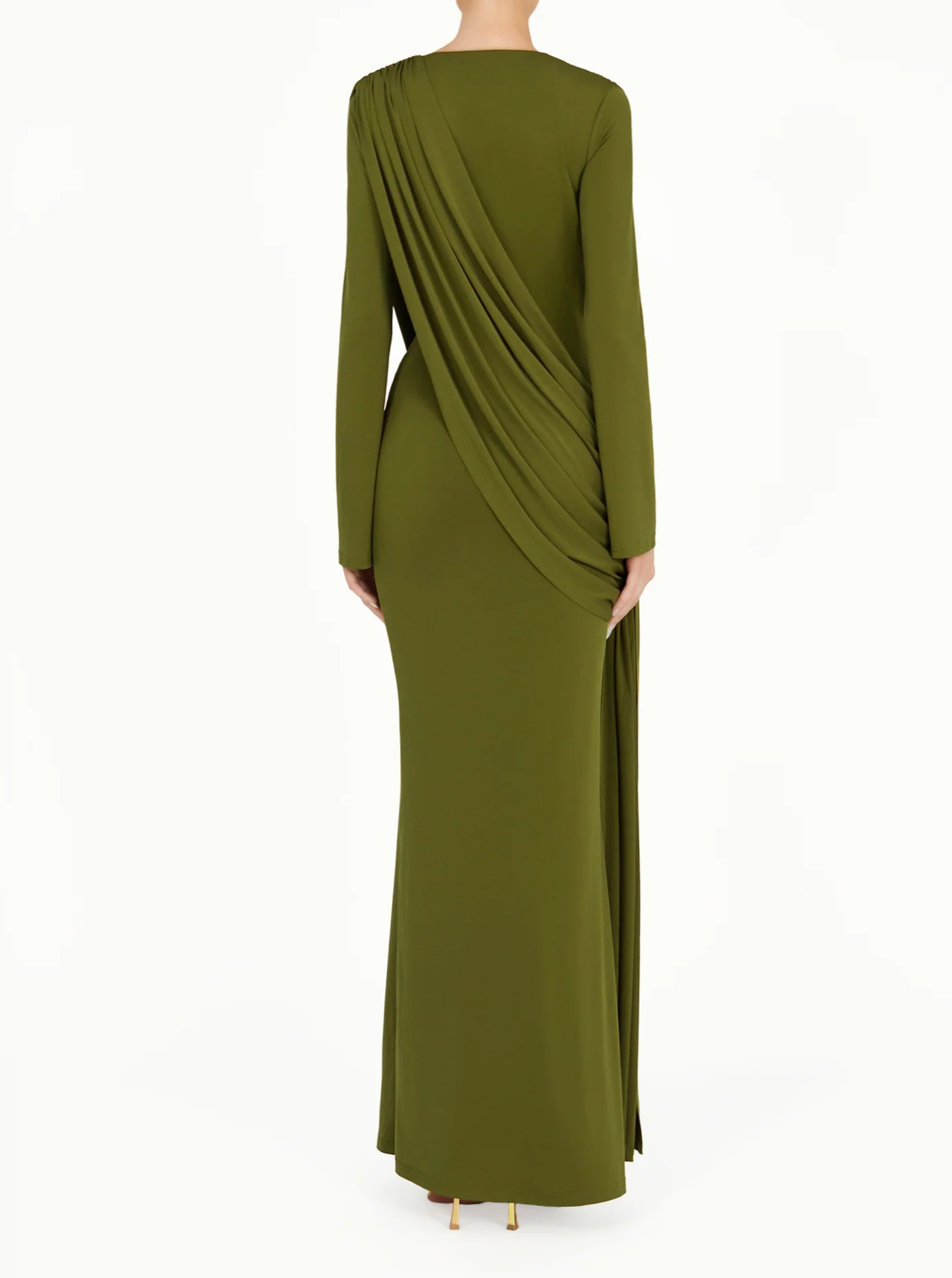 Elegant Pleated Long Dress