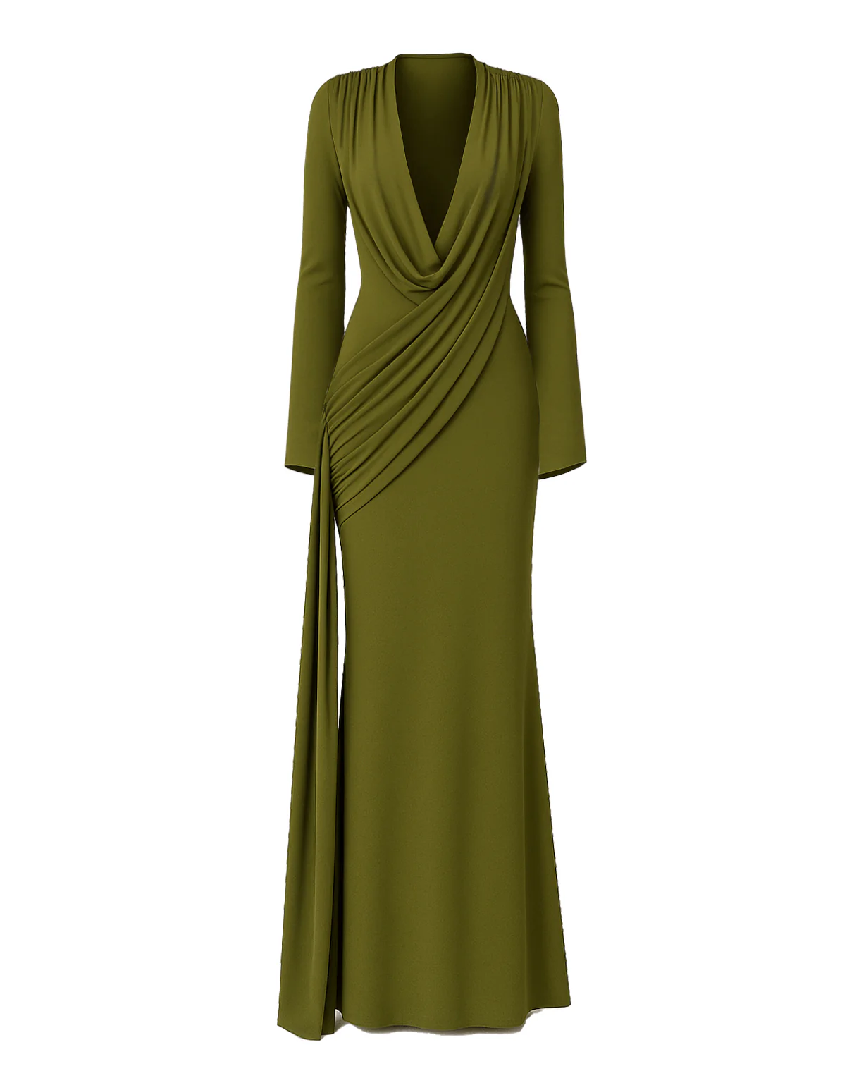 Elegant Pleated Long Dress
