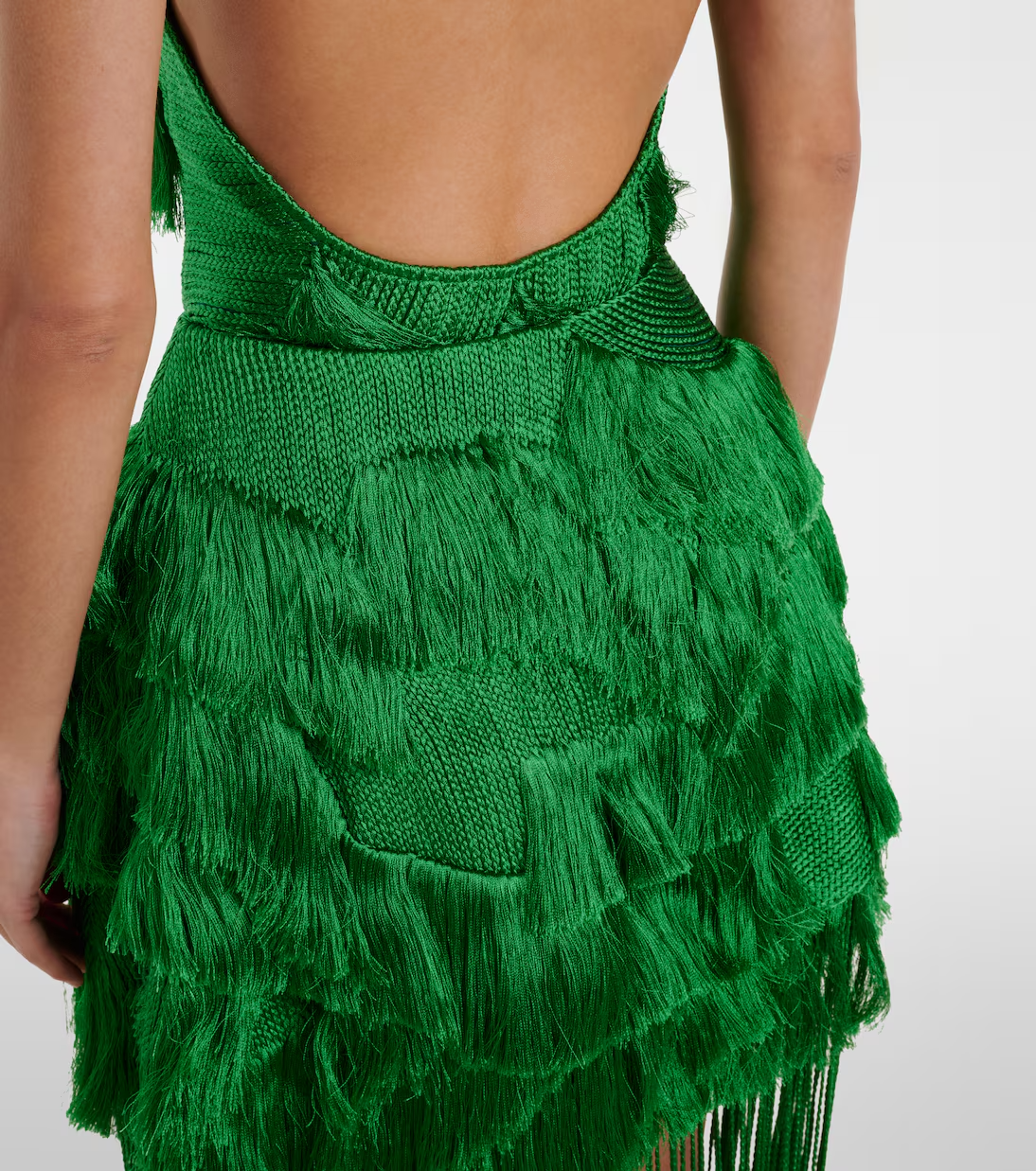 Draped fringed Dress