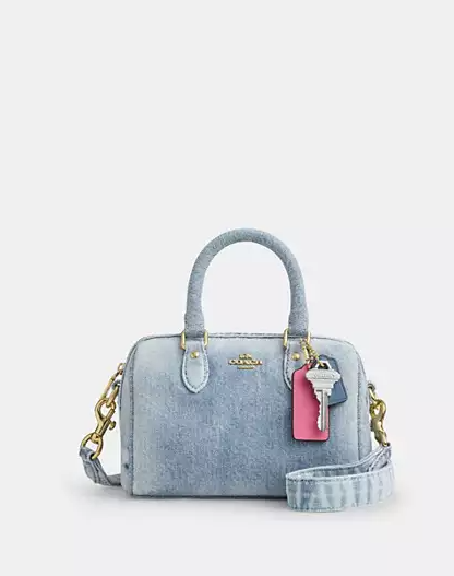 Mini Denim Rowen Crossbody Bag