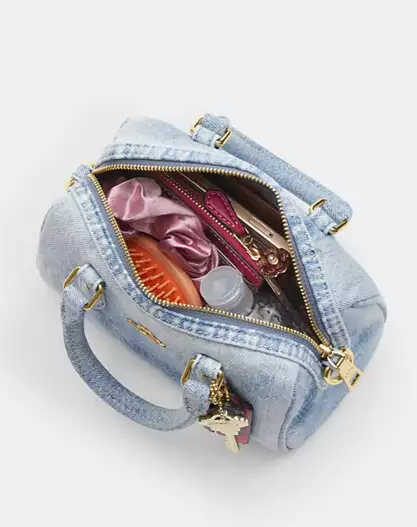 Mini Denim Rowen Crossbody Bag