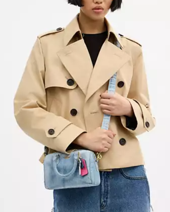 Mini Denim Rowen Crossbody Bag