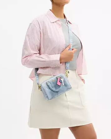 Mini Denim Rowen Crossbody Bag