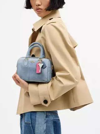 Mini Denim Rowen Crossbody Bag