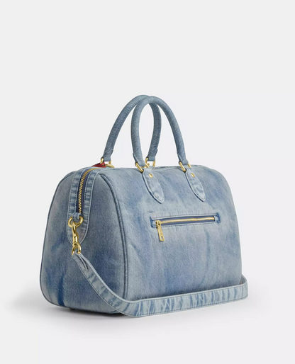 Large Denim Rowen Crossbody Bag