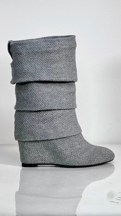 Knitted Layered Boots
