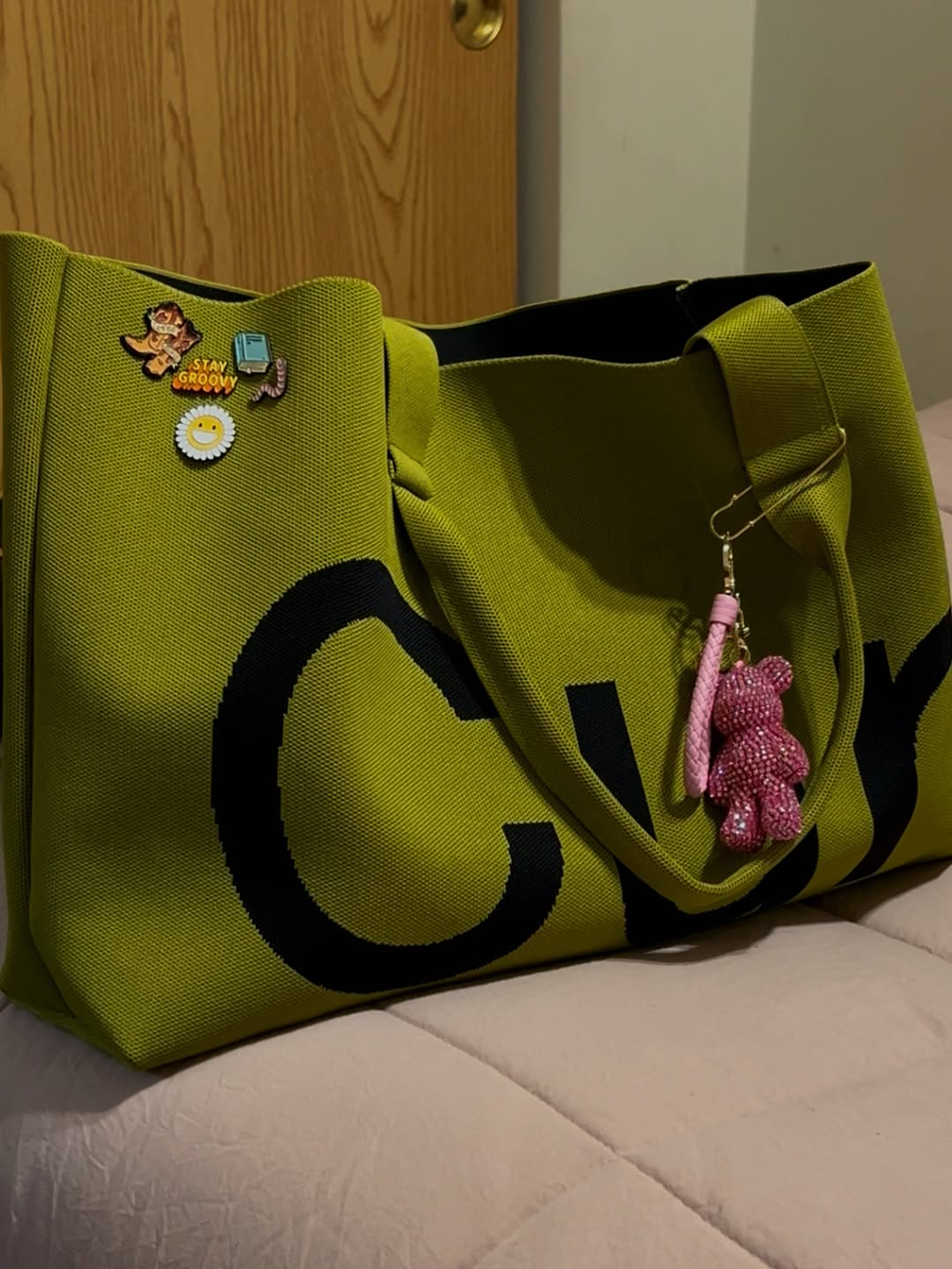 Woven tote bag