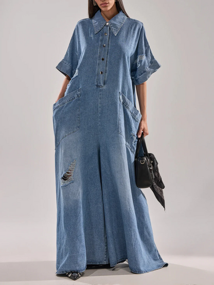 The Best Oversized Denim Jumpsuit