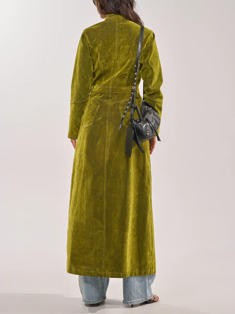 Velvet-Green Trench