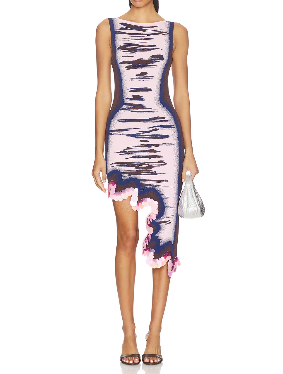 Reversible Wavy Dress With Sequins