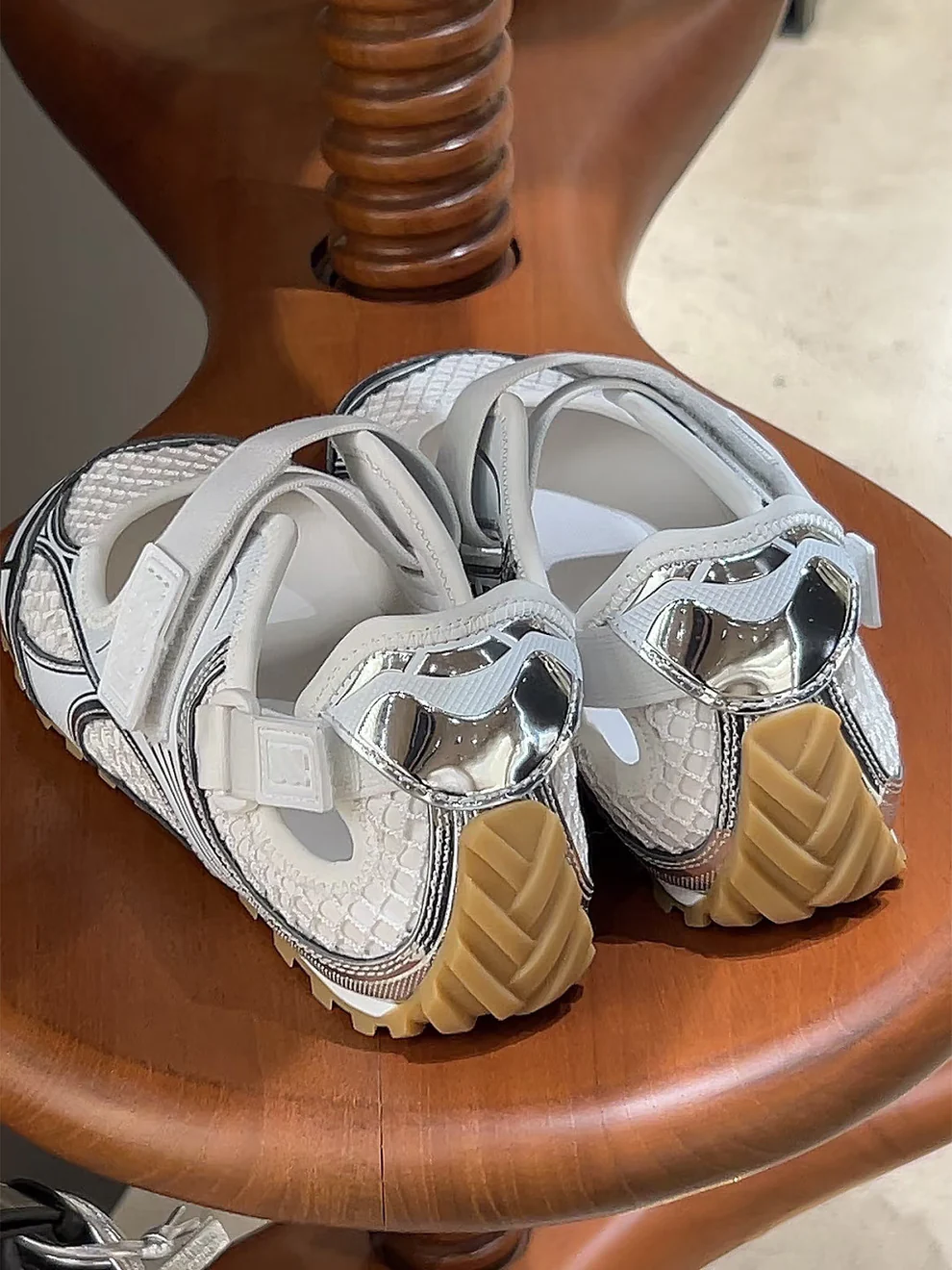 Velcro Mary Jane Women's Genuine Leather Breathable Casual Sports Shoes