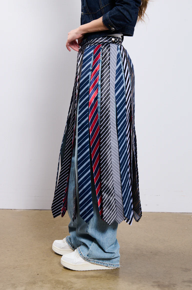 Stylish Adjustable Tie-Waist Mini Skirt