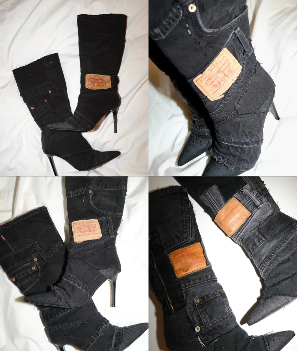 Patchwork cowboy boots