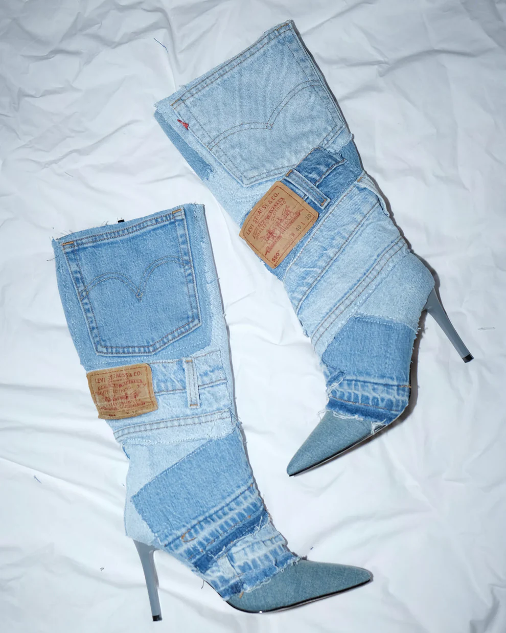 Patchwork cowboy boots