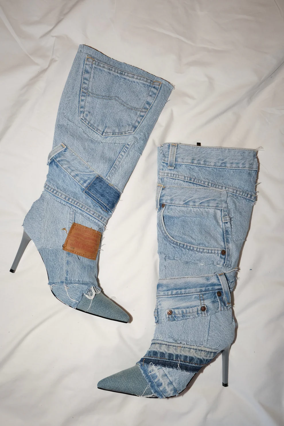 Patchwork cowboy boots