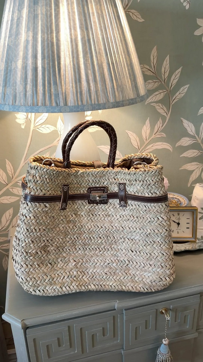 Tassel-adorned woven bags