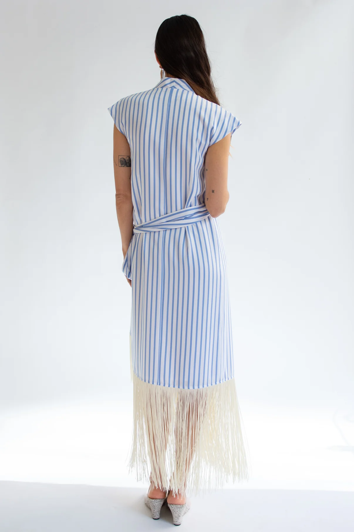 Fringe Shirt Dress