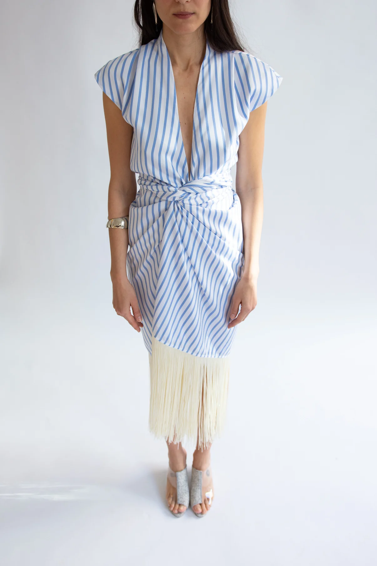 Fringe Shirt Dress