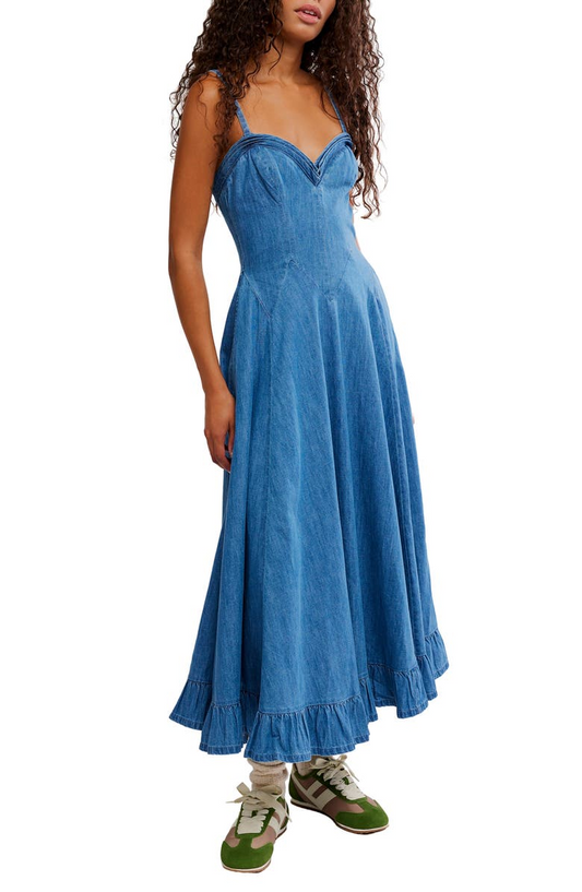 Denim Midi Dress