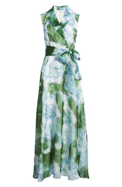 Tie Waist Sleeveless Gown
