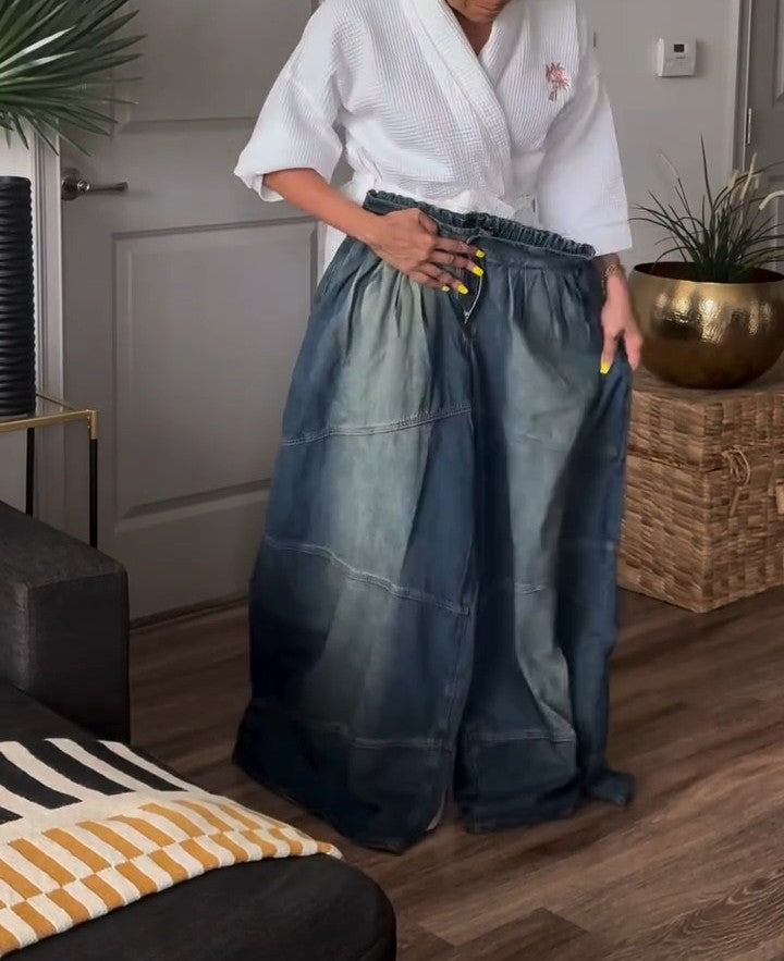 THE DENIM PALAZZO PANT