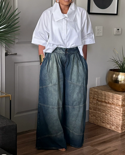 THE DENIM PALAZZO PANT
