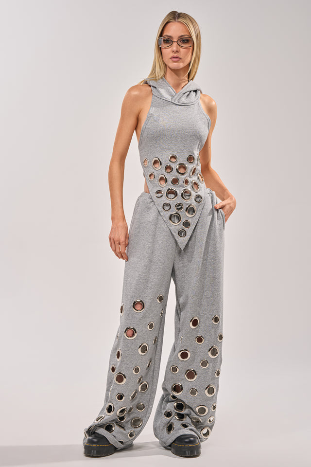 CHECK IT OUT GROMMET JOGGER SET
