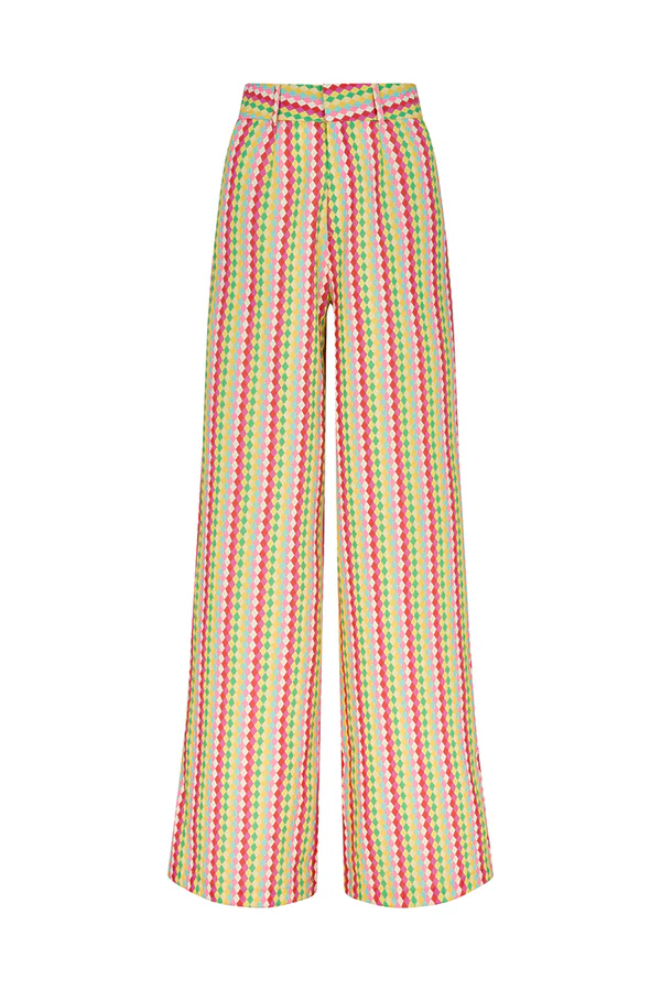 Multicolored Striped Shirt Set