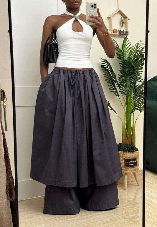 Denim Skirt-Pants