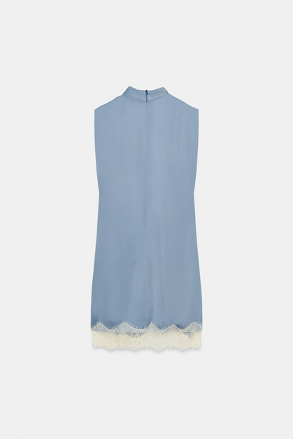 SATIN LACE DRESS