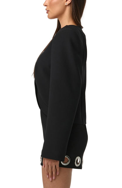 Grommet Blazer+Miniskirt