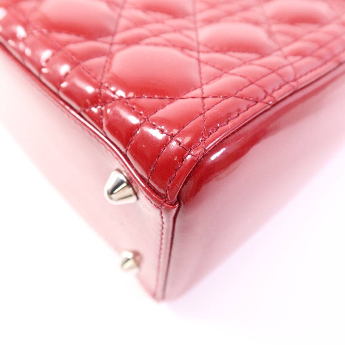 Red patent leather Lady tote bag