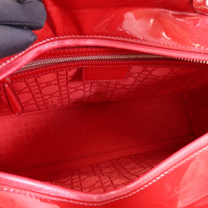 Red patent leather Lady tote bag
