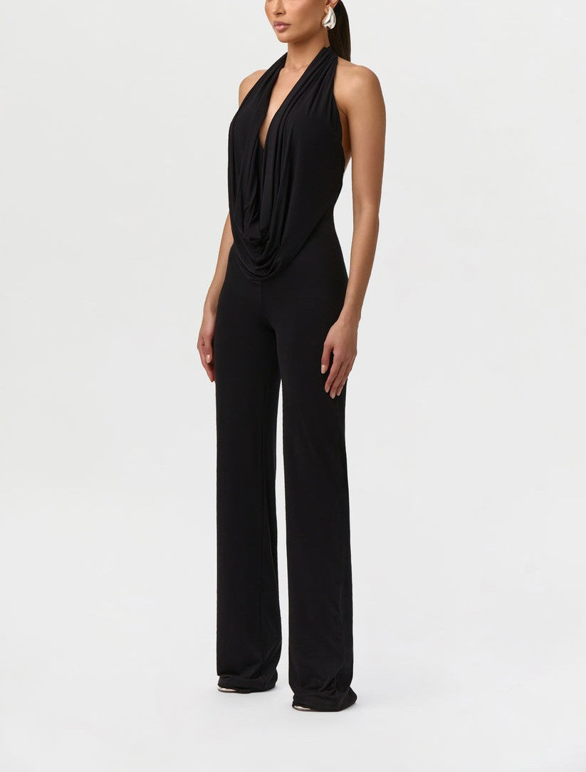 Cowl Halter Jumpsuit
