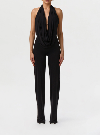 Cowl Halter Jumpsuit