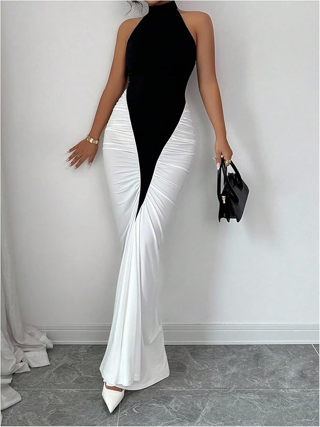 Ruched Bodycon Elegant Dresses