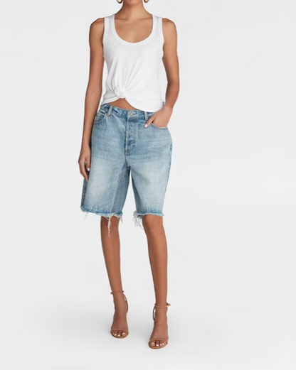 Denim Bermuda Shorts