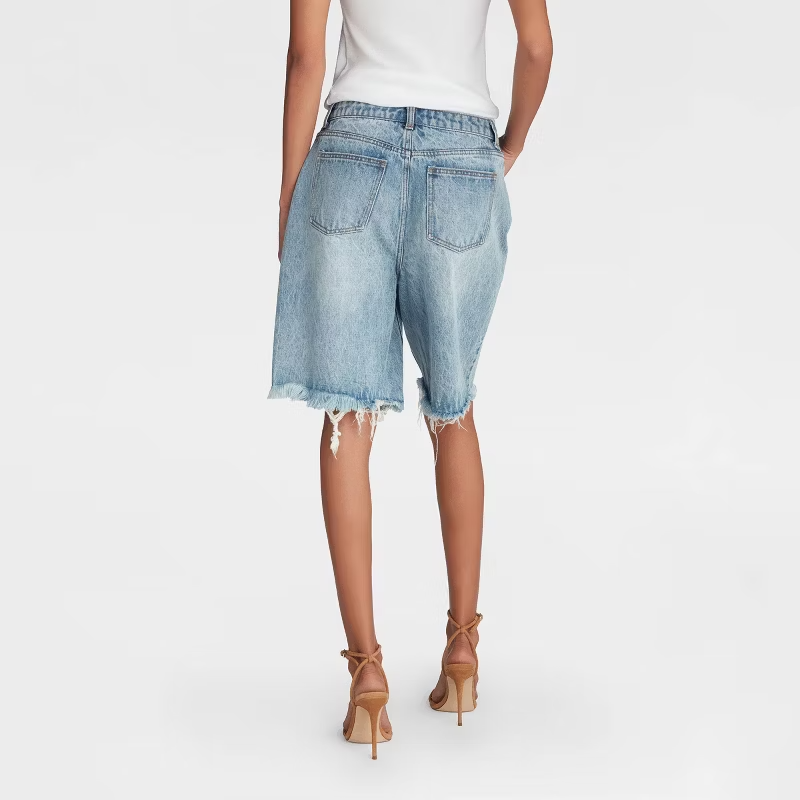 Denim Bermuda Shorts