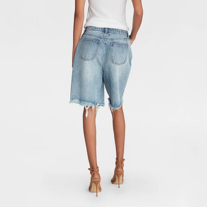 Denim Bermuda Shorts