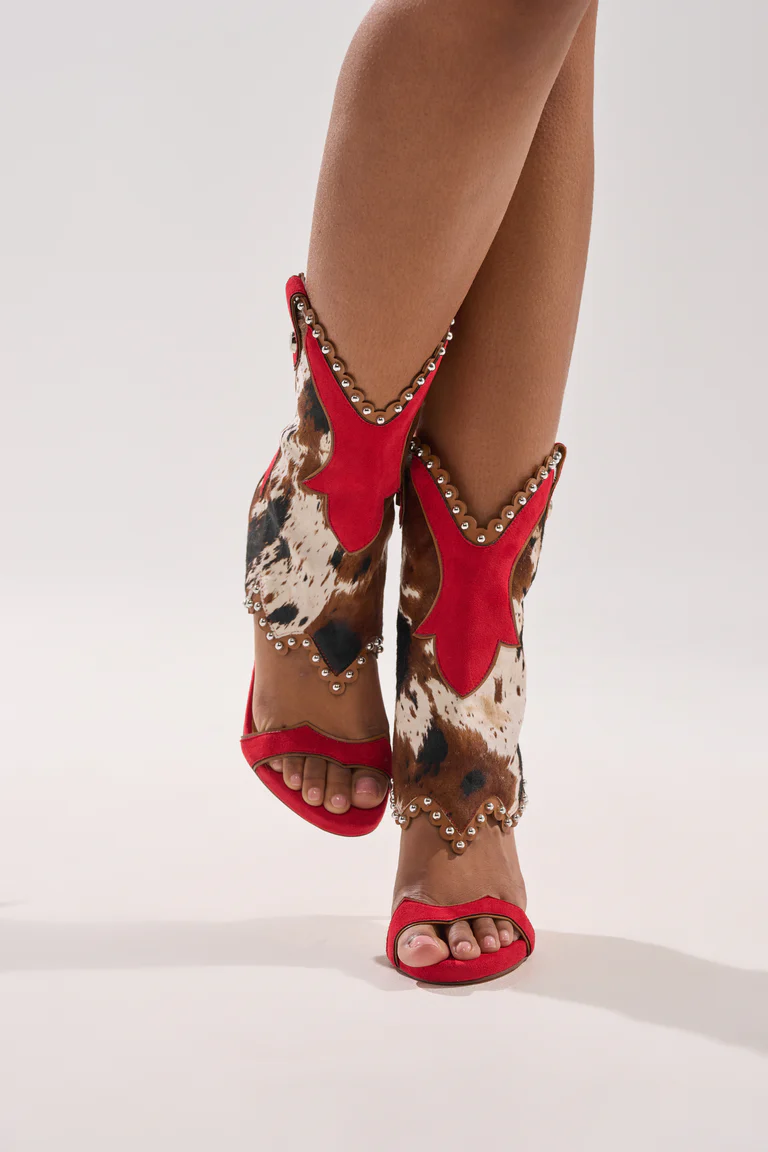 COW MULTI WESTERN GLADIATOR SANDAL