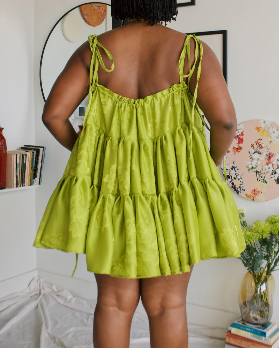 Sleeveless Pleated Layered Dress