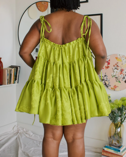 Sleeveless Pleated Layered Dress