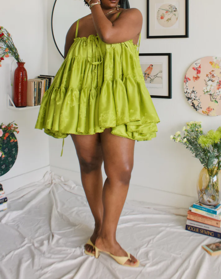 Sleeveless Pleated Layered Dress