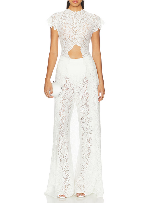 Openwork lace set