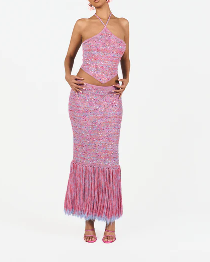 Sequin Fringe Set