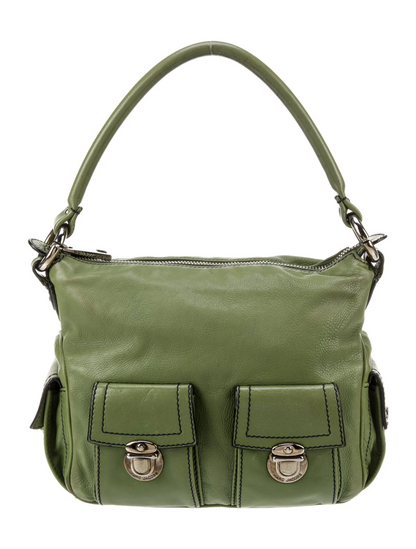 Leather Large Multipocket Hobo bag